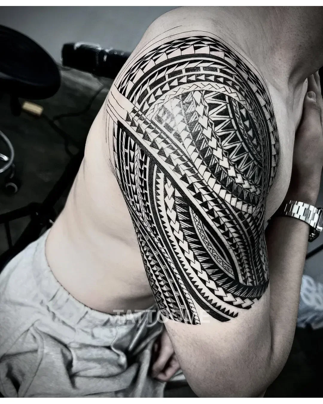 폴리네시안 가슴반팔5 - tattooer_wrath 7