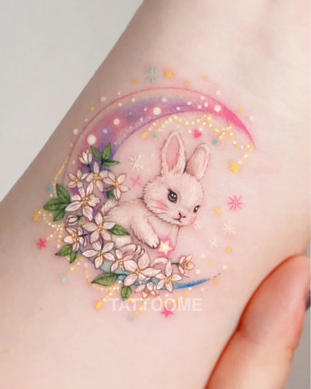 감성타투 토끼 - flora.sun.tattoo