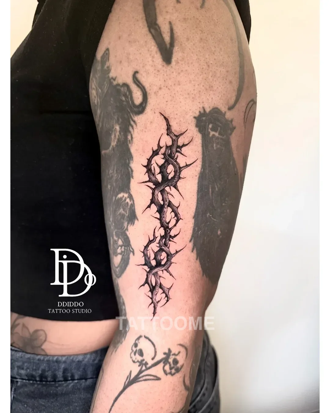 블랙워크 타투 4 - ddiddotattoo
