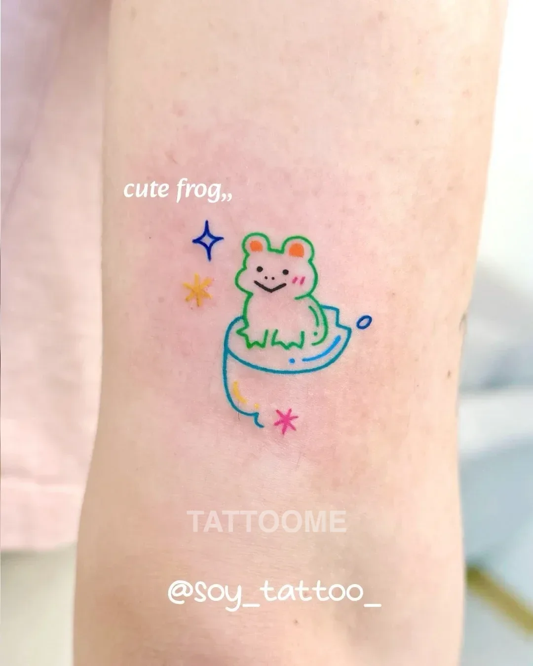 감성타투 개구리 - soy_tattoo_