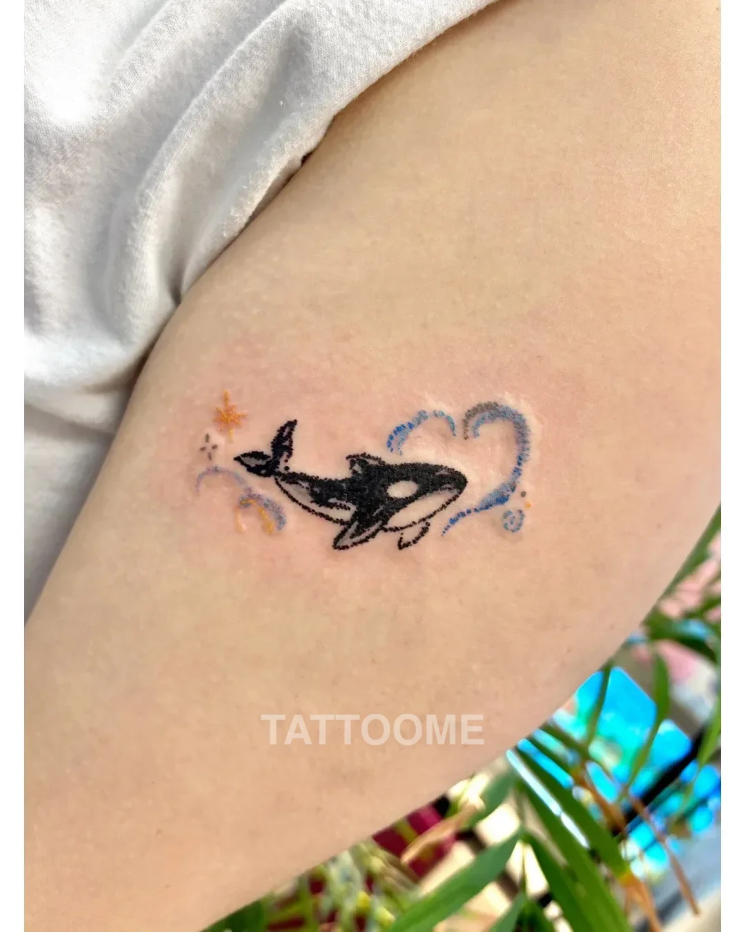 미니타투 범고래 - ddalgi_tattoo