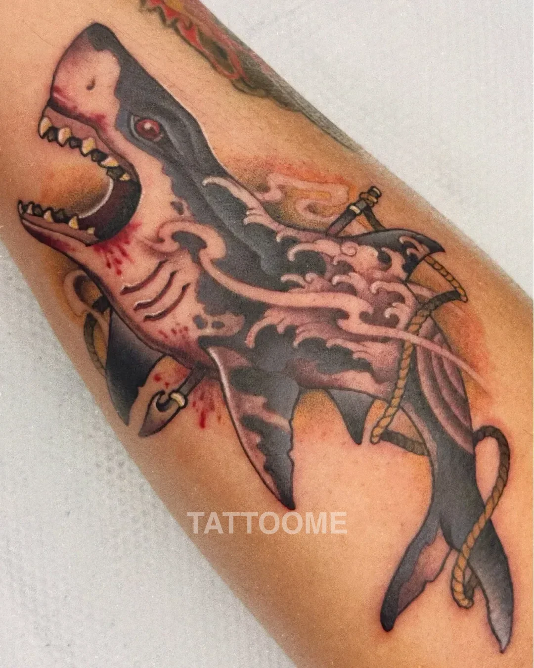 뉴스쿨 상어 - ryusi_tattooer