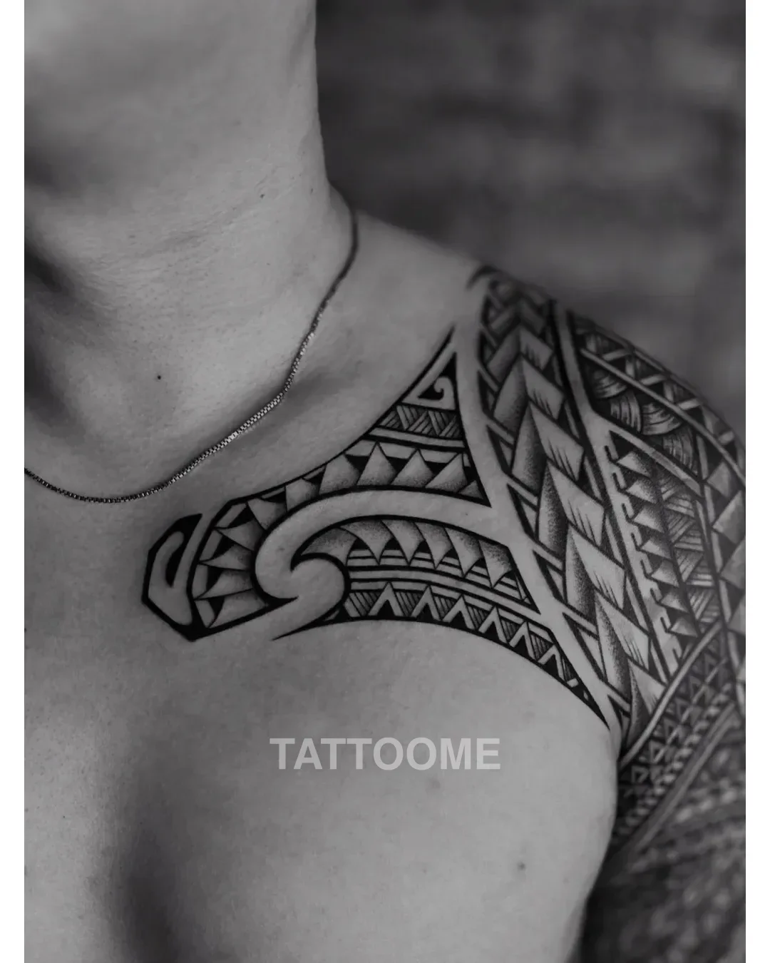 폴리네시안 가슴반팔 - g9in_tattoo