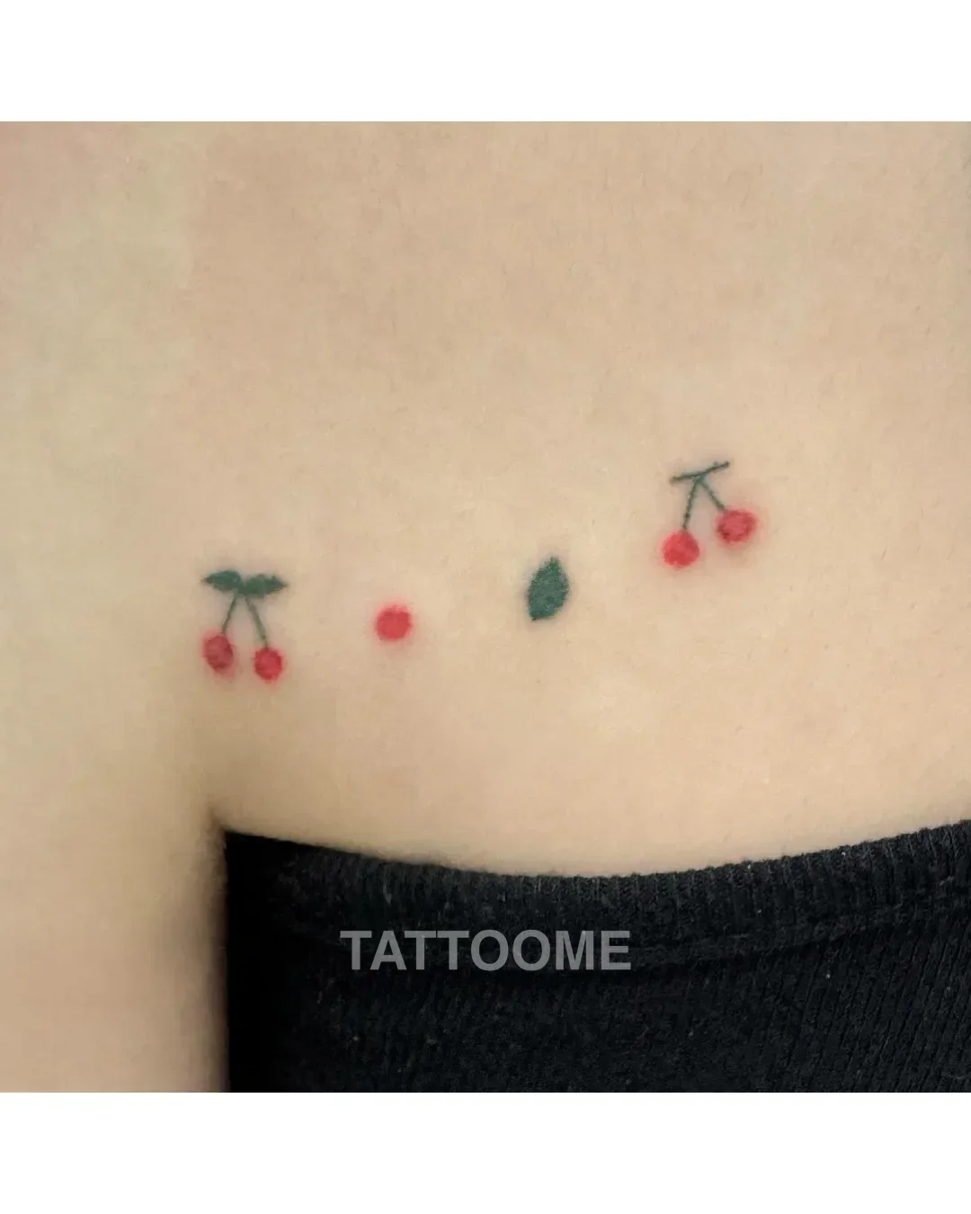미니타투 체리 - handpoke__hami