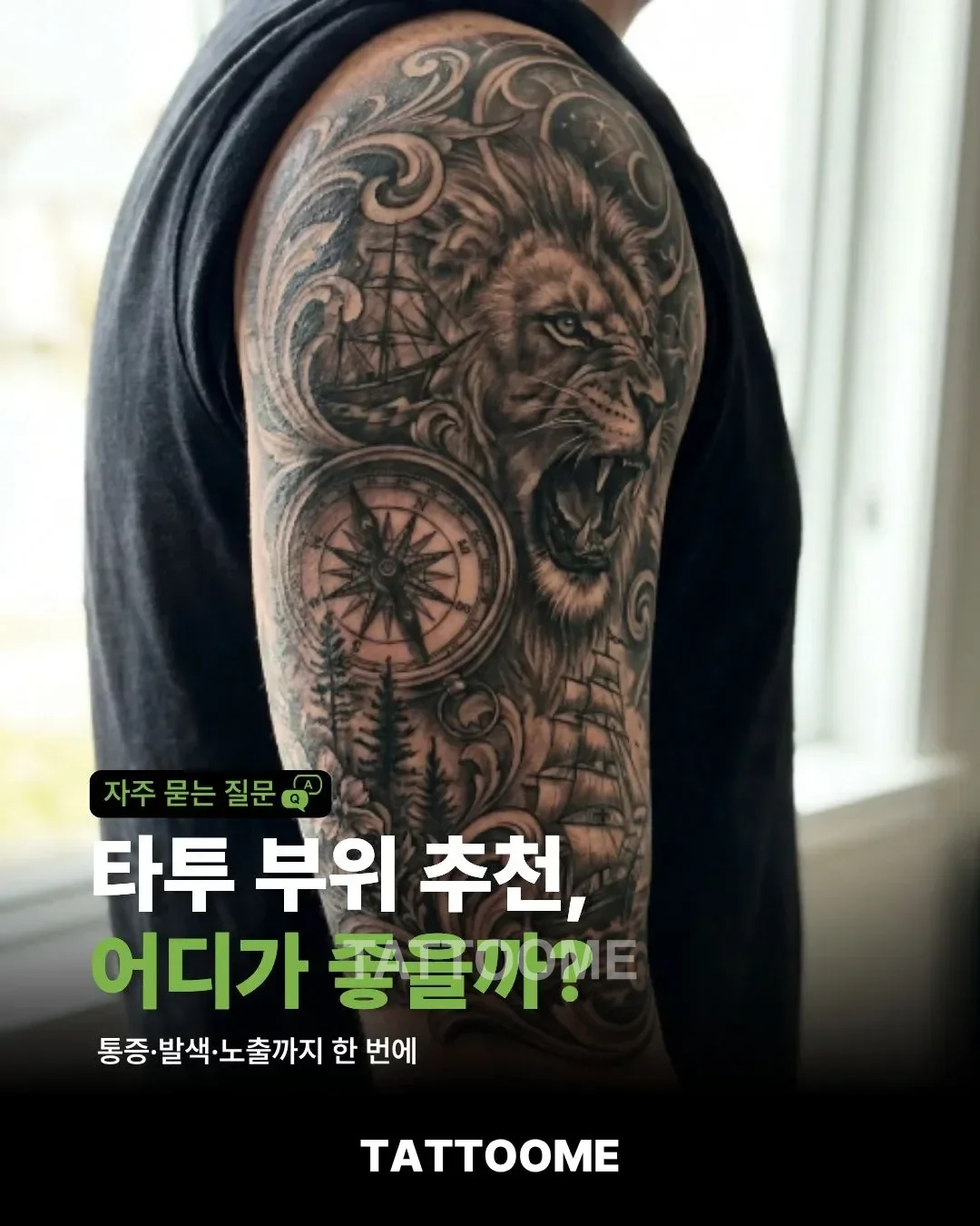 타투 부위 추천 기준을 설명하는 대표 이미지
