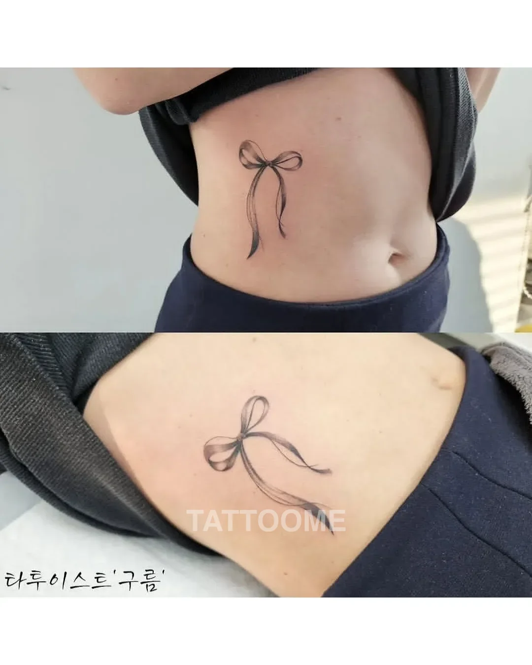 옆구리 리본타투 - tattooist_gurum_ 10