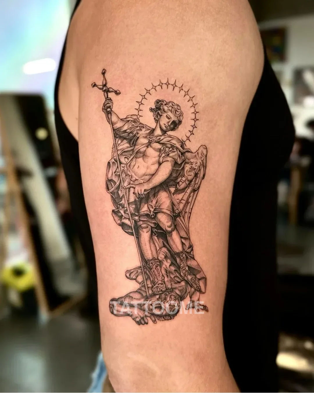 블랙앤그레이 미카엘 - nero_tattooer