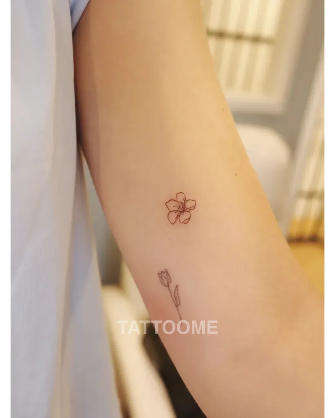 감성타투 벚꽃 - tattooist_jinha