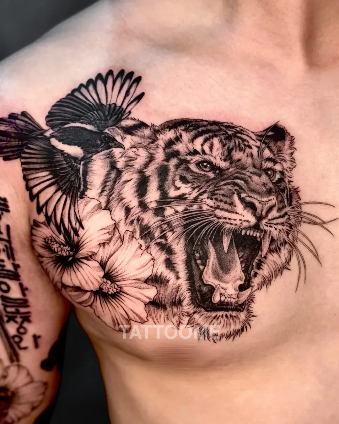 블랙앤그레이 호랑이 - nero_tattooer
