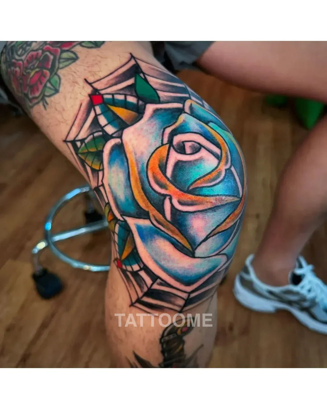 올드스쿨 장미 - joojoobean_tattoo