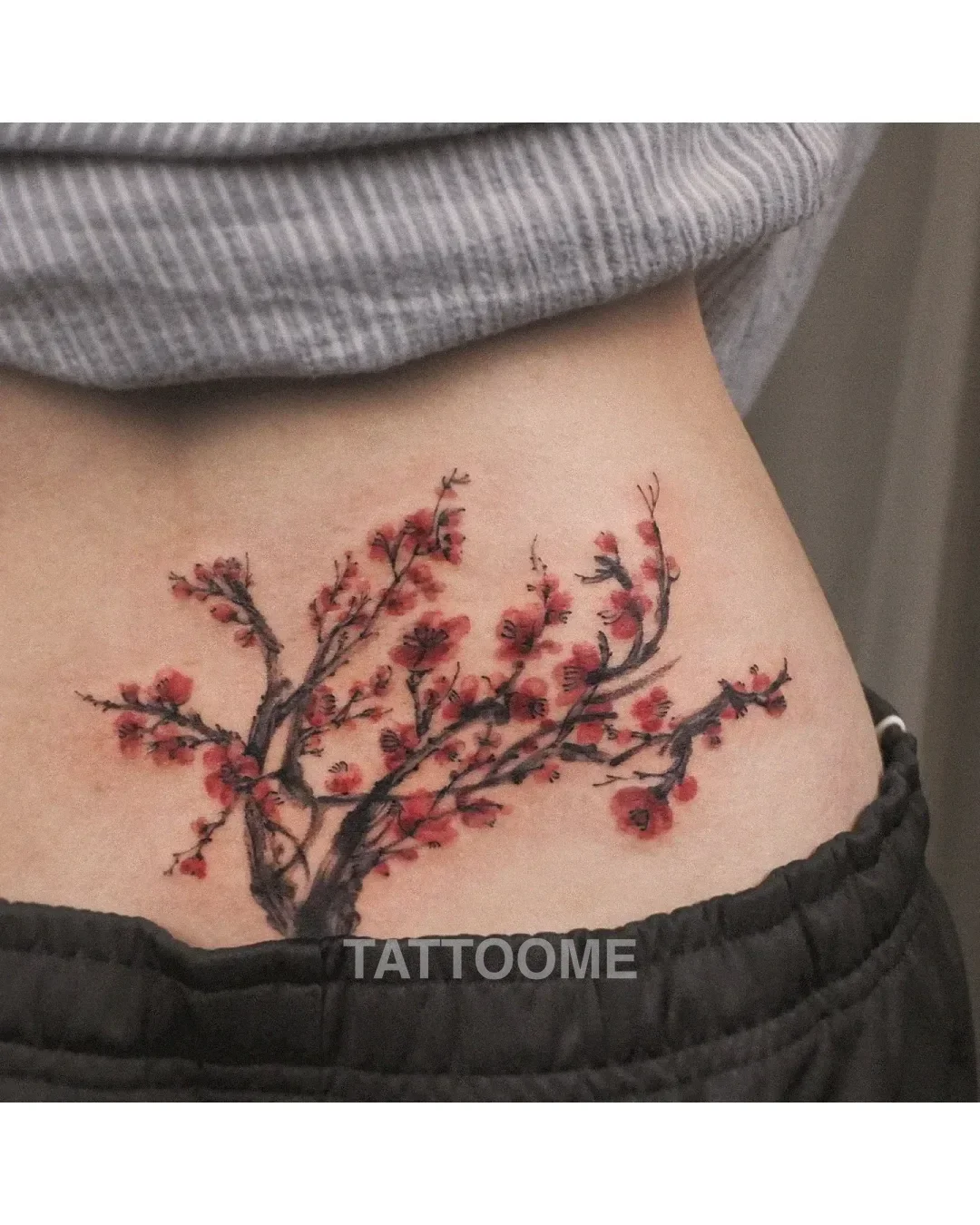 감성타투 매화 - nimm_tattoo