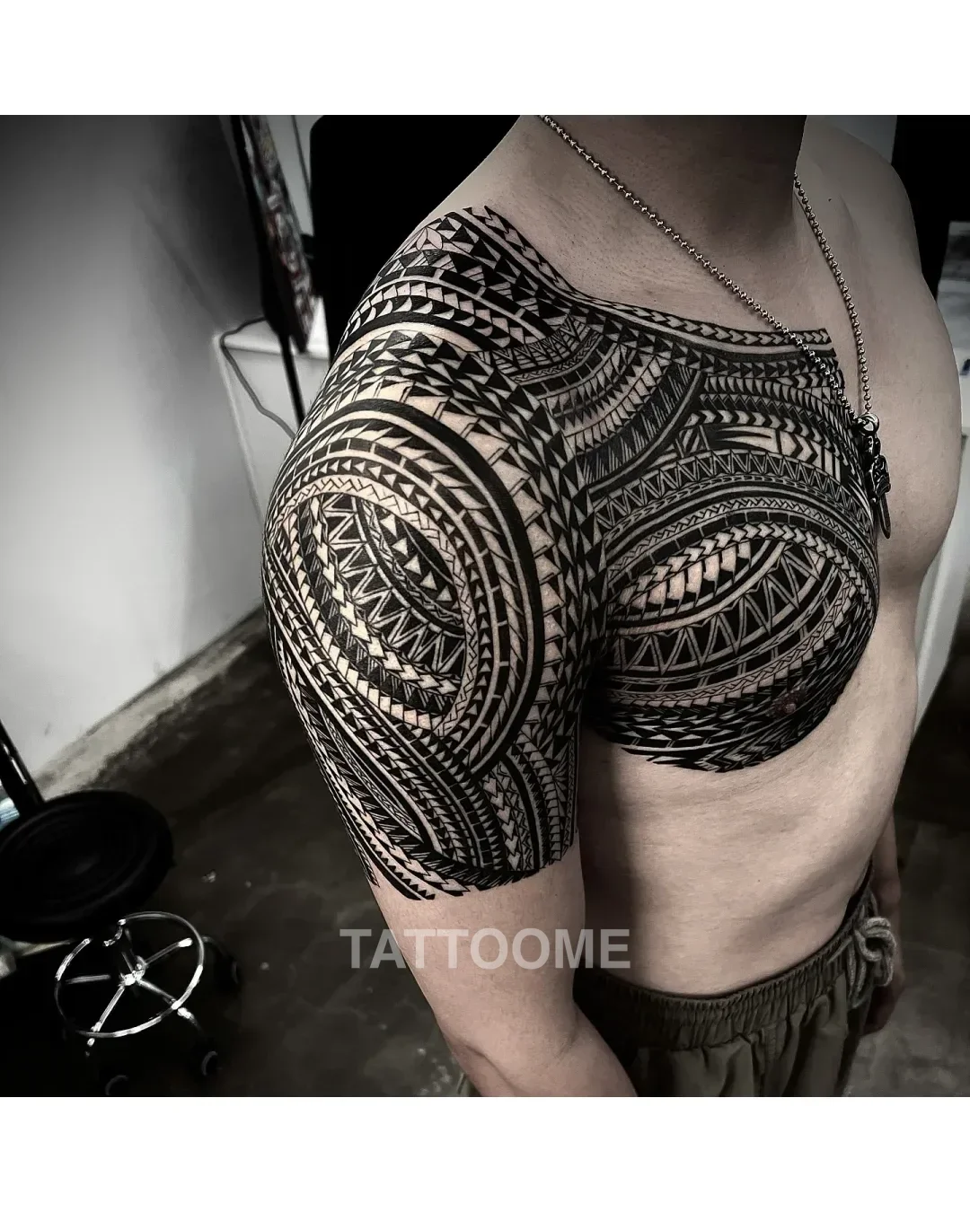 폴리네시안 가슴반팔1 - tattooer_wrath 3