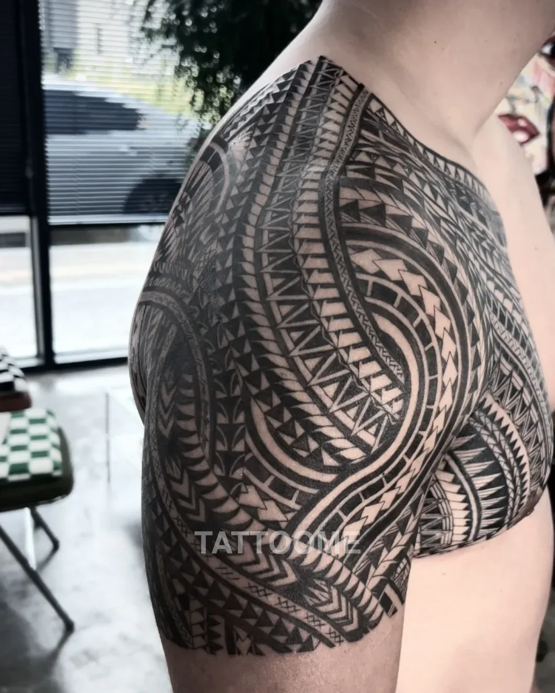 폴리네시안 가슴반팔2 - tattooer_wrath 4