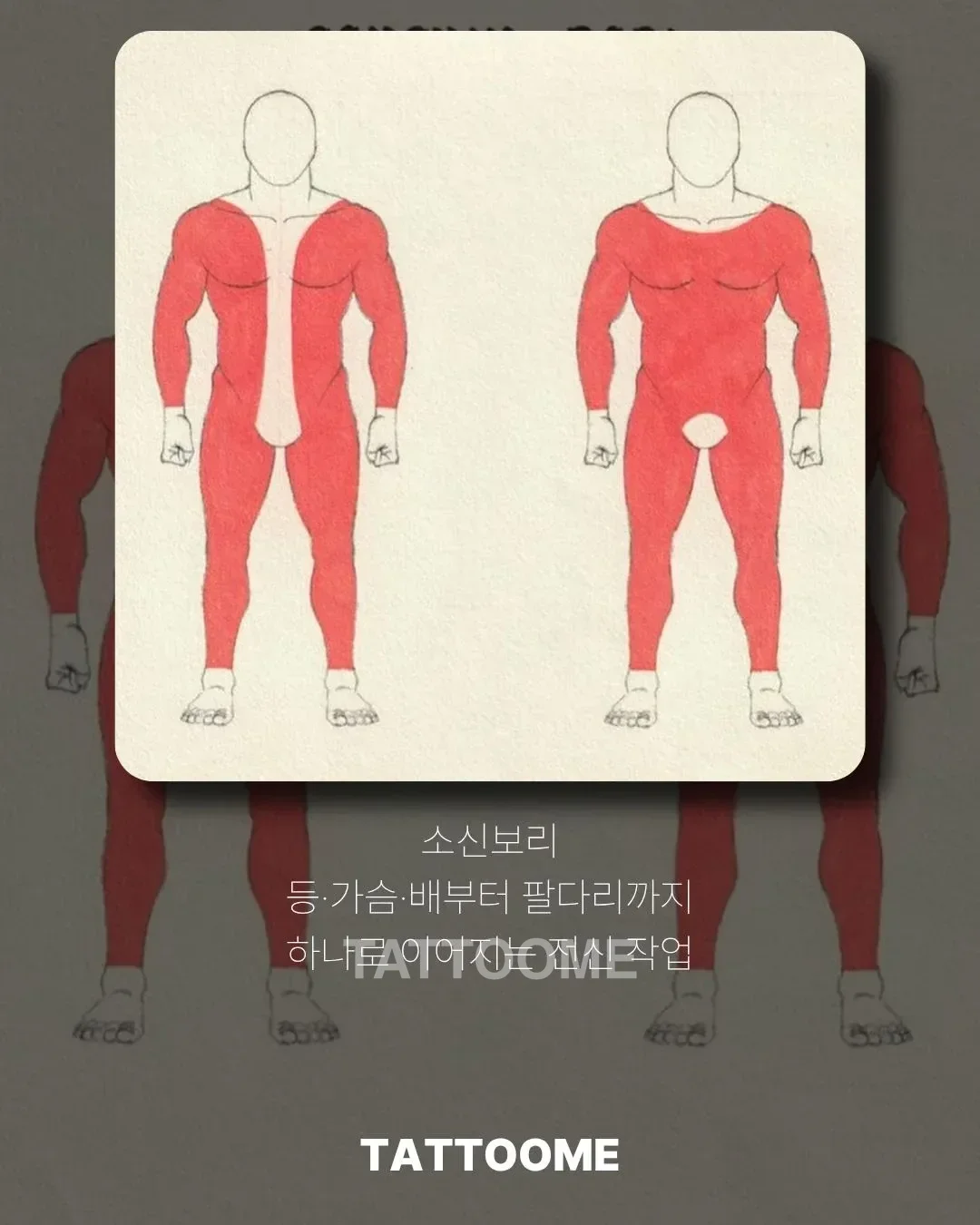 이레즈미 소신보리 형태 — 앞판 전신 구성
