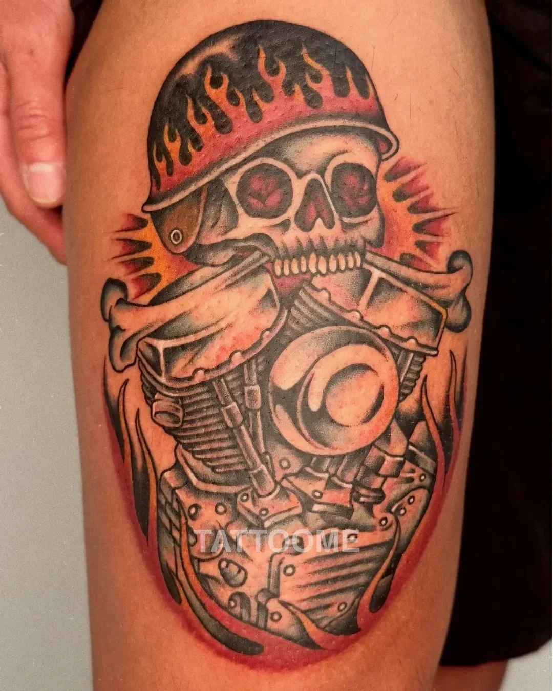 뉴스쿨 해골 - ryusi_tattooer