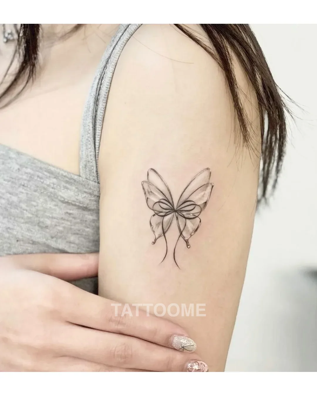 감성타투 나비 - nyangwol_tattoo
