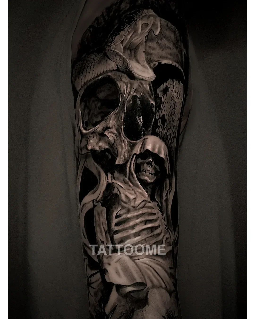 블랙앤그레이 긴팔 - chedo_tattooism 9