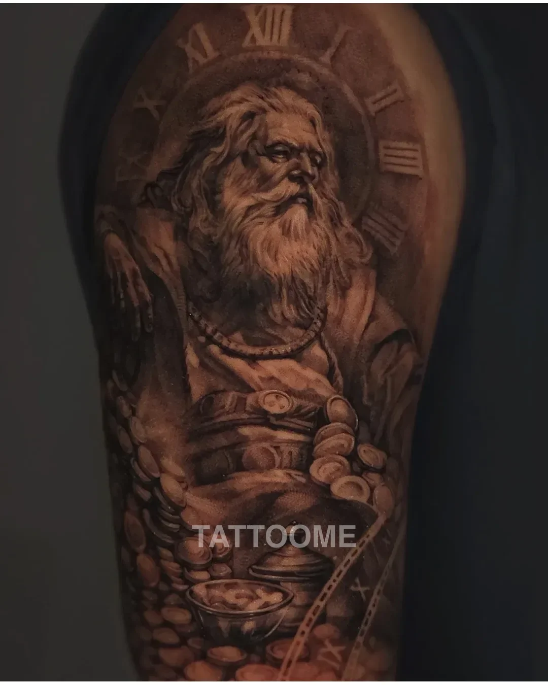 블랙앤그레이 플루투스 - huey__tattoo 3