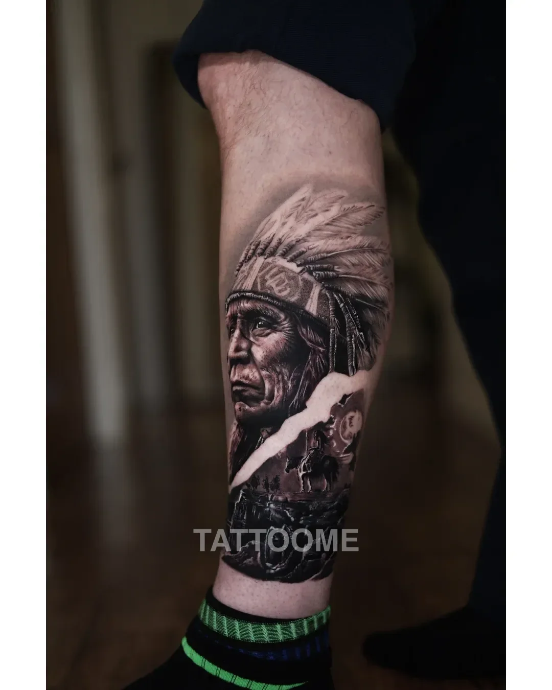 블랙앤그레이 블렉엔그레이 다리 - joy.tattooer