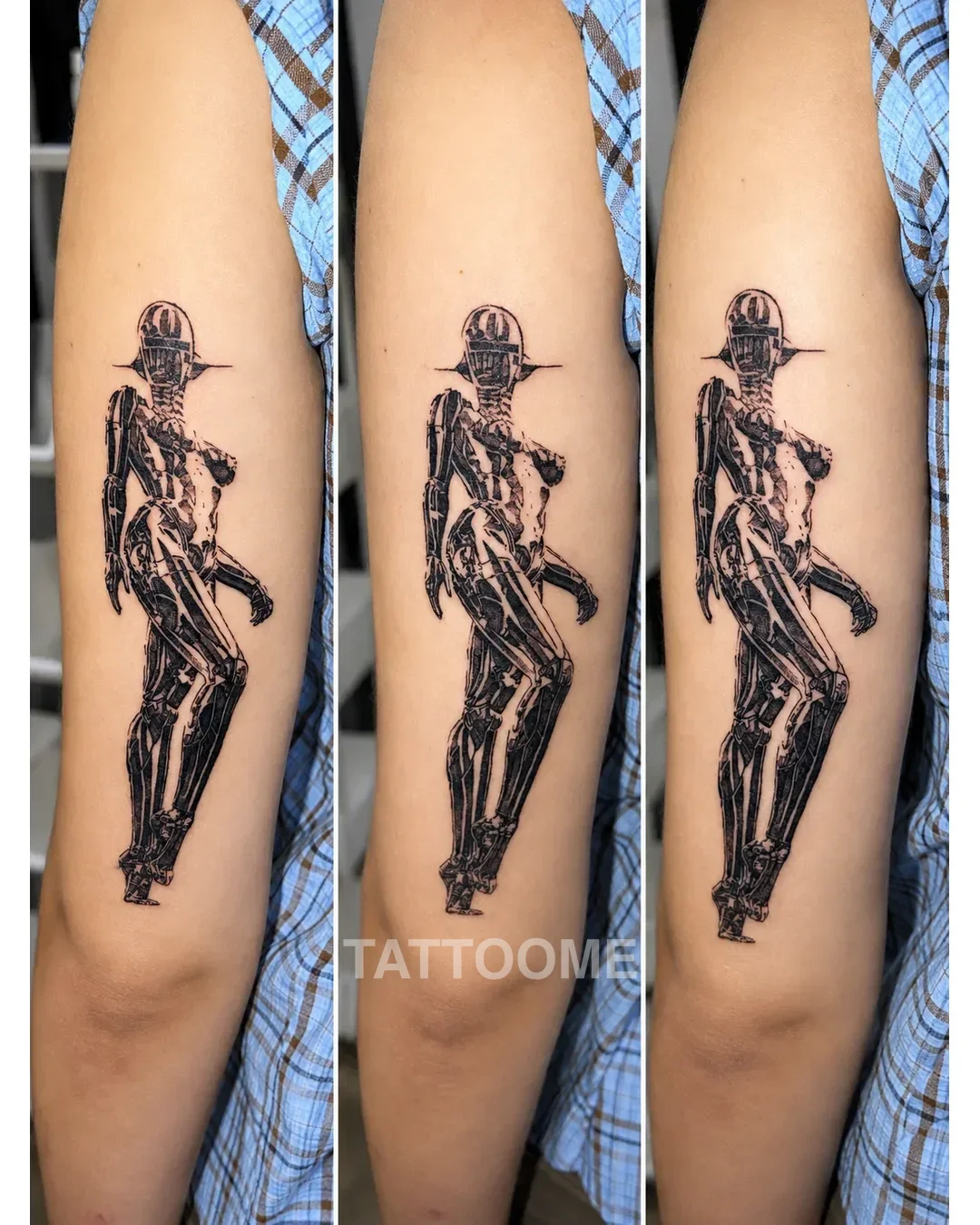 블랙워크 사이보그 - teddy_.tattoo