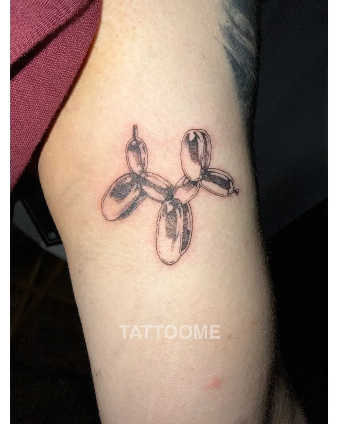 블랙워크 풍선 - teddy_.tattoo 7