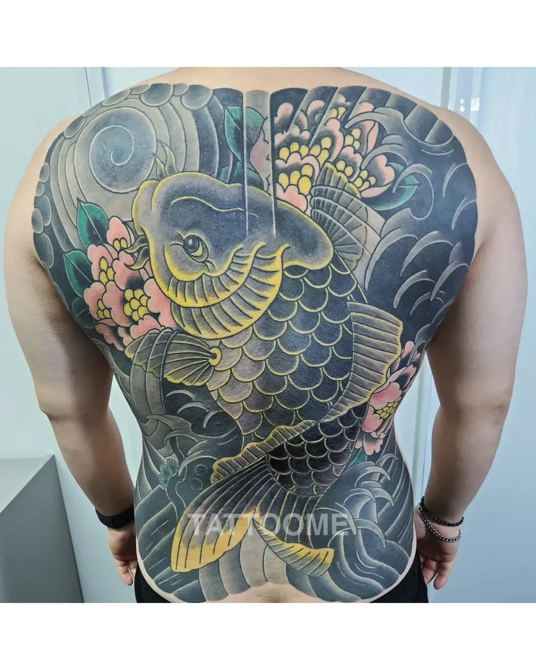 이레즈미 잉어등판 - tattooist_yuye 4