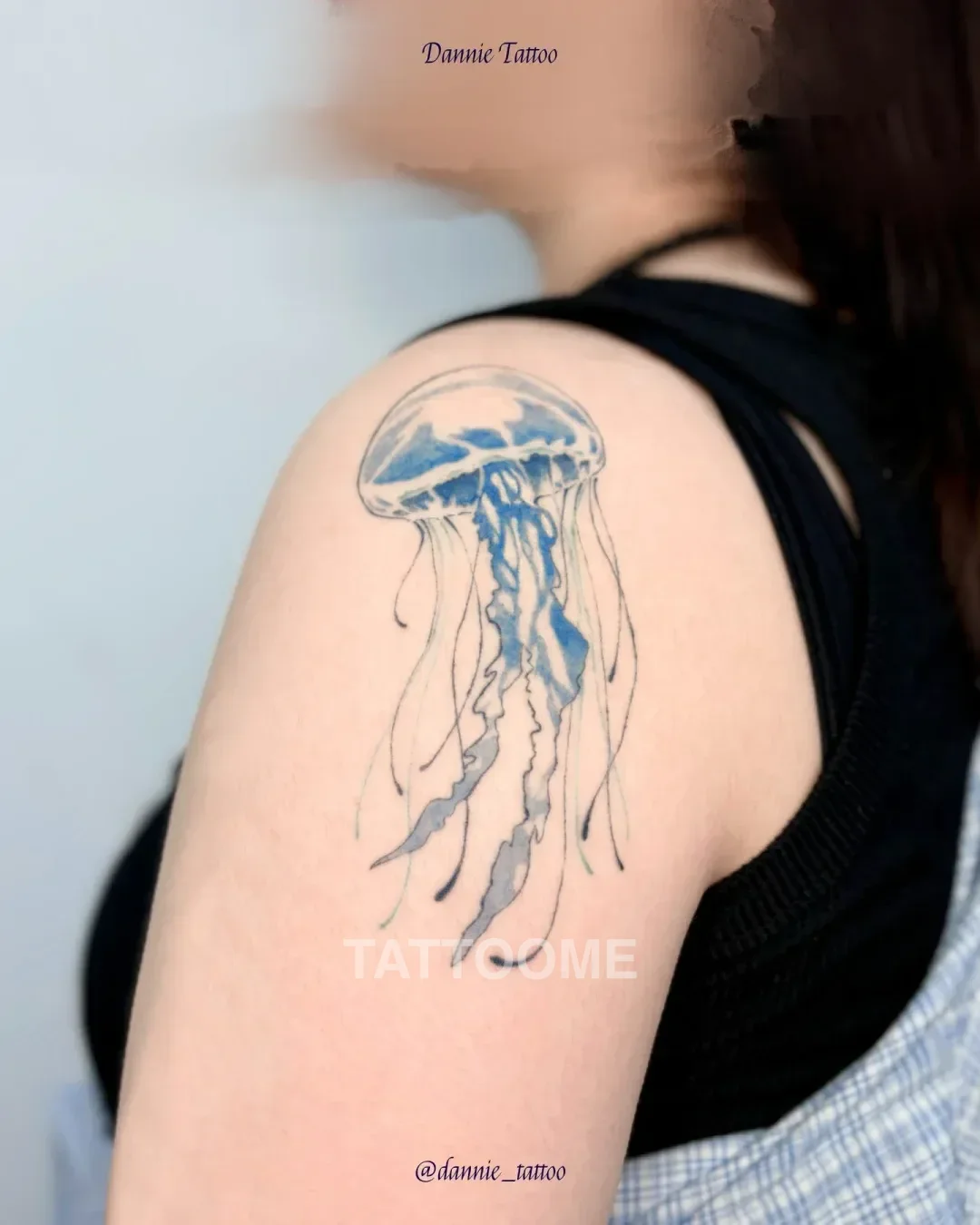 감성타투 해파리 - dannie_tattoo