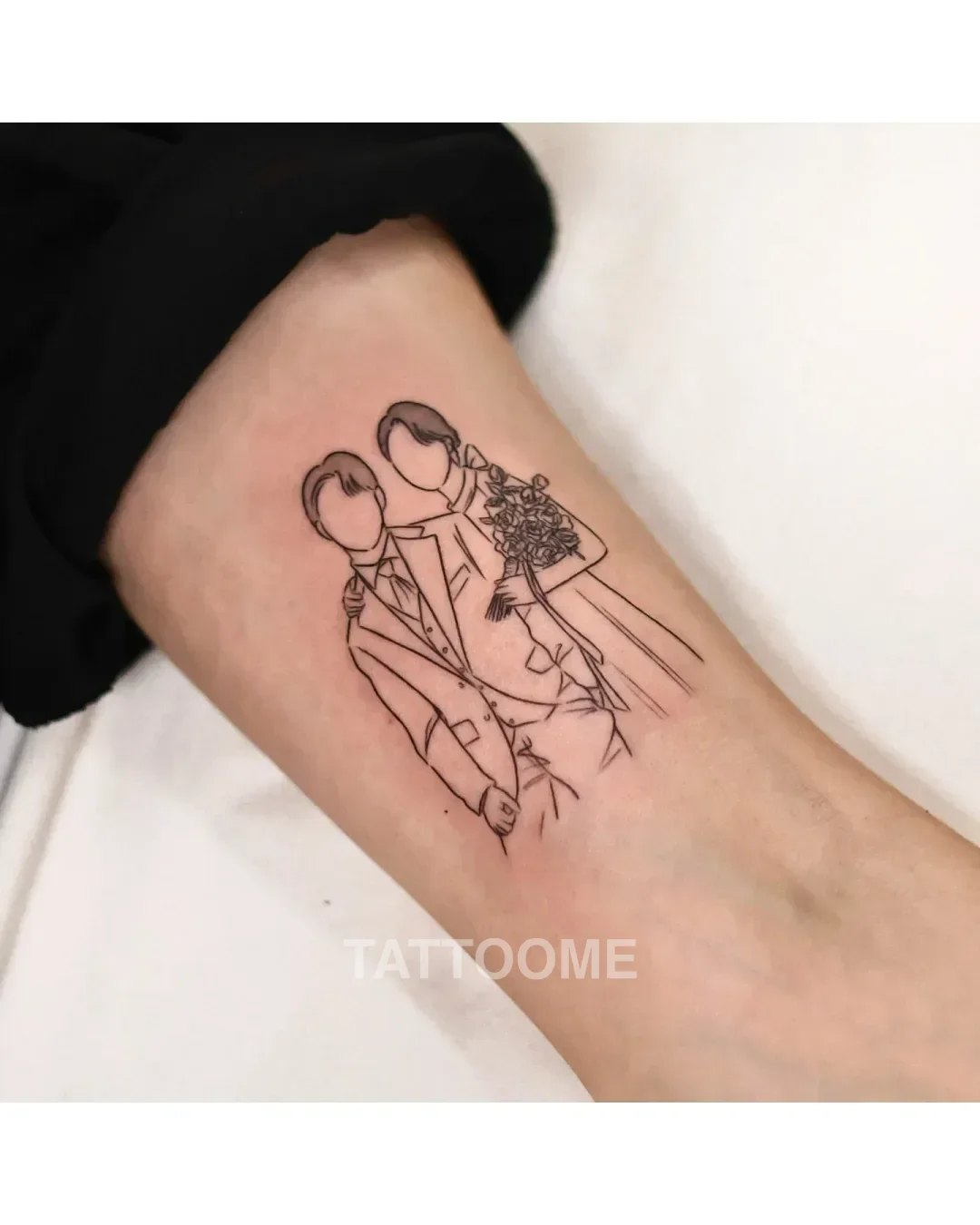 라인워크 웨딩사진 - tattooer_oom