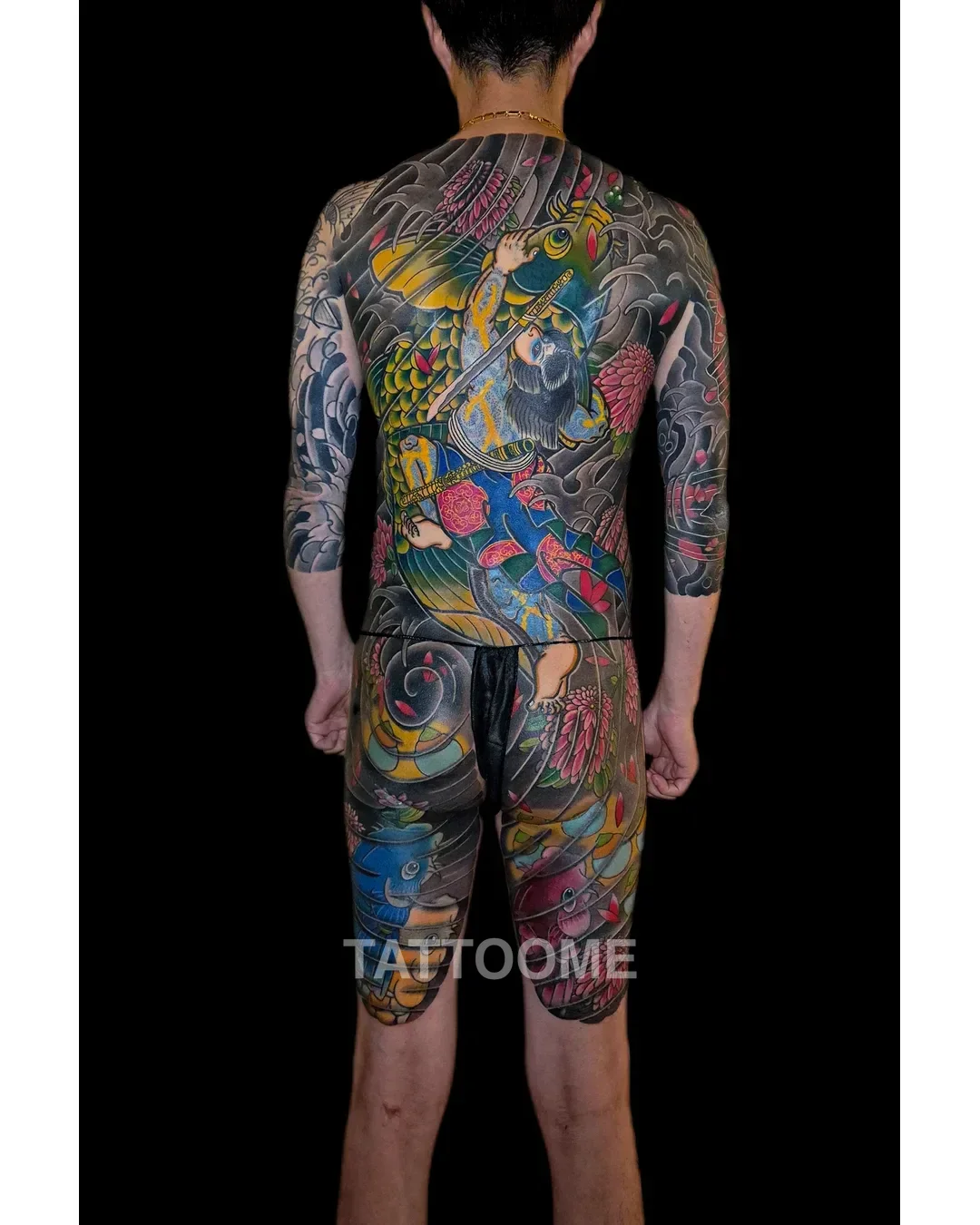 귀약환 풀컬러 커버업 커버업 전/후 - tattooist_yuye 커버업 후