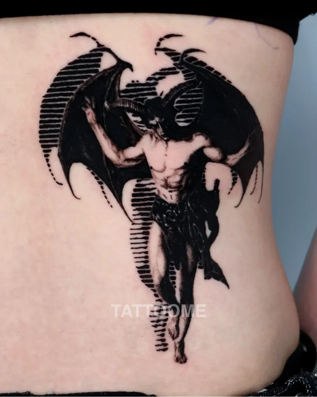 도트워크 악마 - bathin_tattoo
