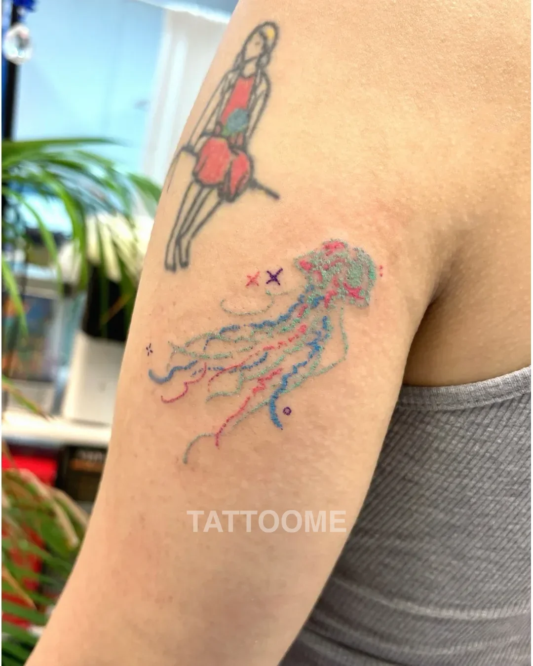 미니타투 해파리 - ddalgi_tattoo