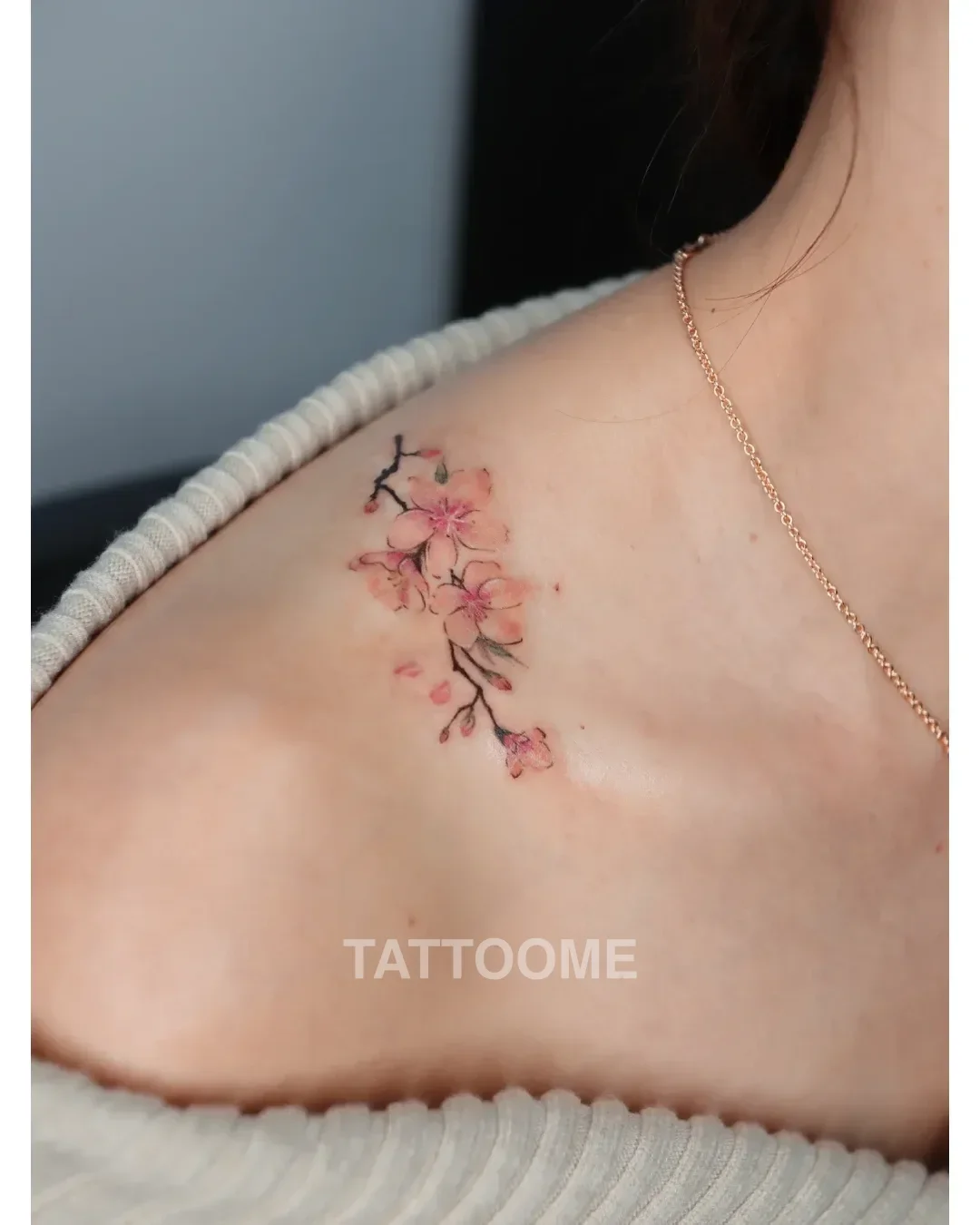 감성타투 꽃 - tattooist_jinha