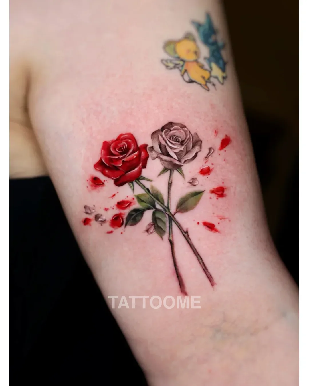 감성타투 장미 - chaelin_tattoo