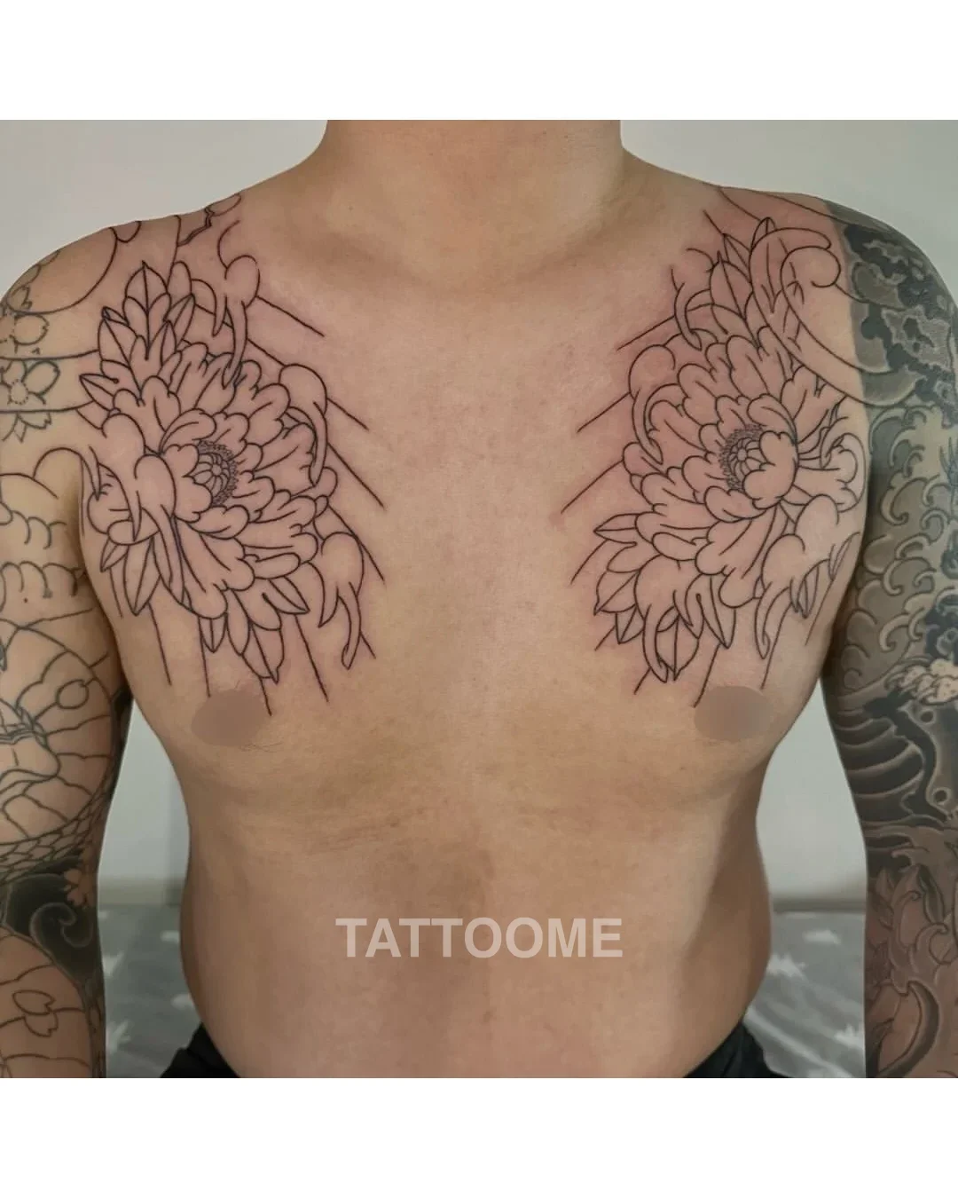 이레즈미 가슴반팔 라인 - iwa_irezumi
