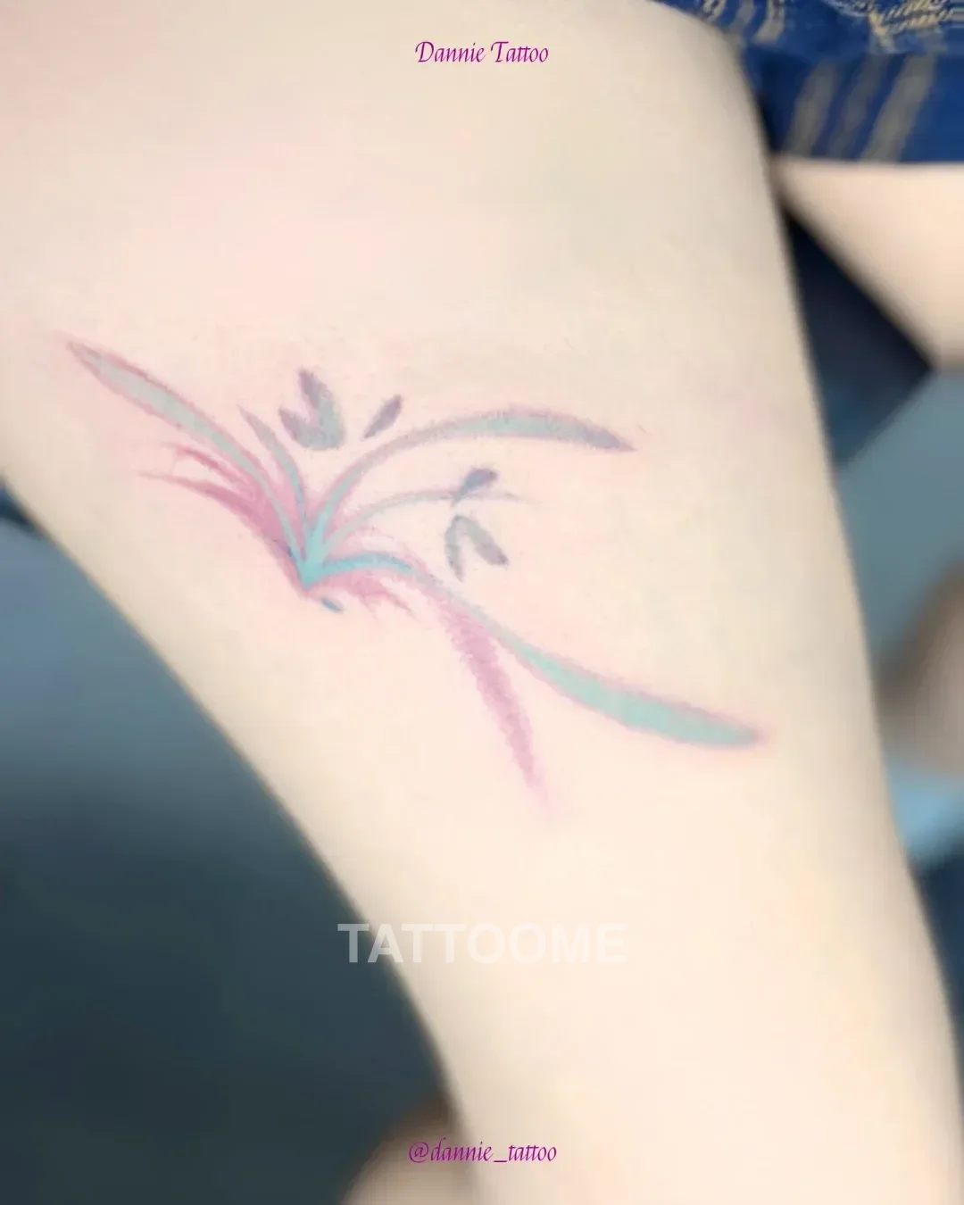 감성타투 꽃1 - dannie_tattoo
