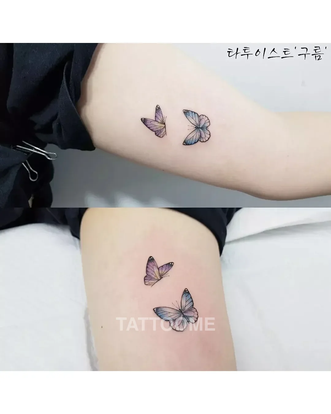 팔뚝 나비타투 - tattooist_gurum_ 4