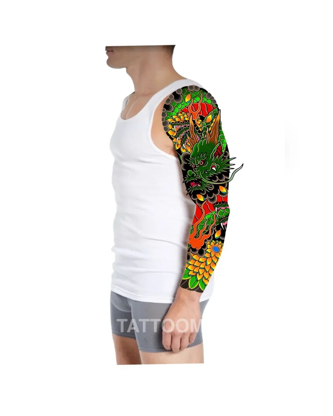 이레즈미 도안 용 풀컬러 긴팔 - tattooist_yuye
