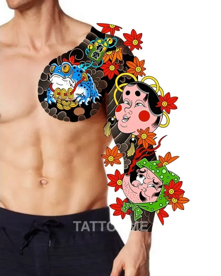 이레즈미 도안 맨찌라시 풀컬러 가슴긴팔 - tattooist_yuye