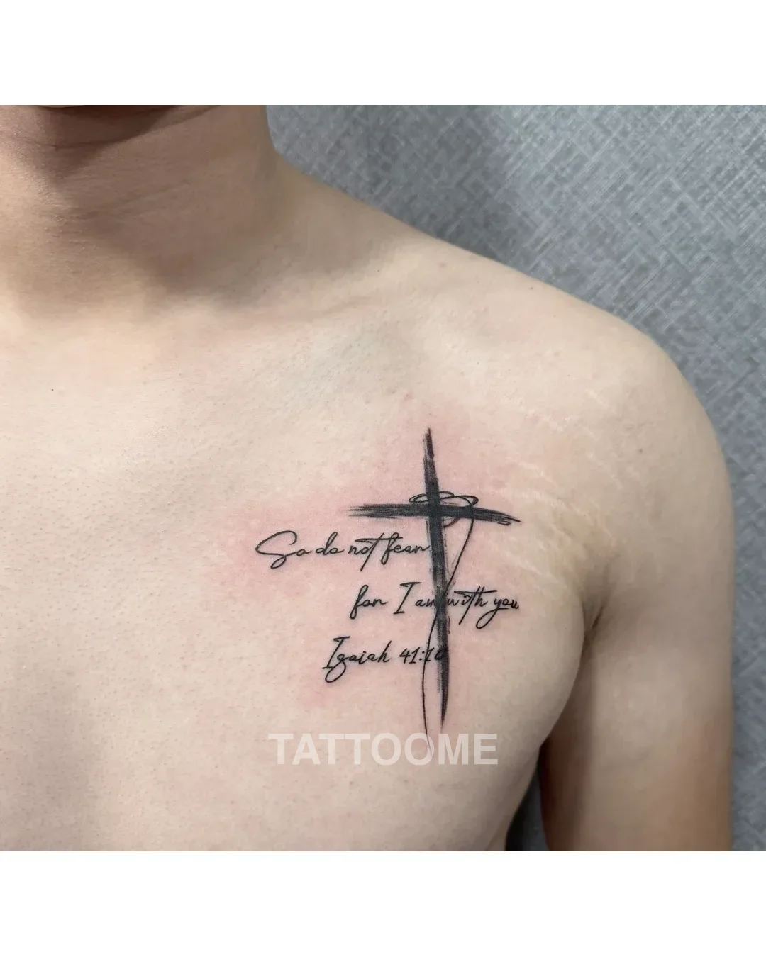레터링 가슴 - dy__tattooer