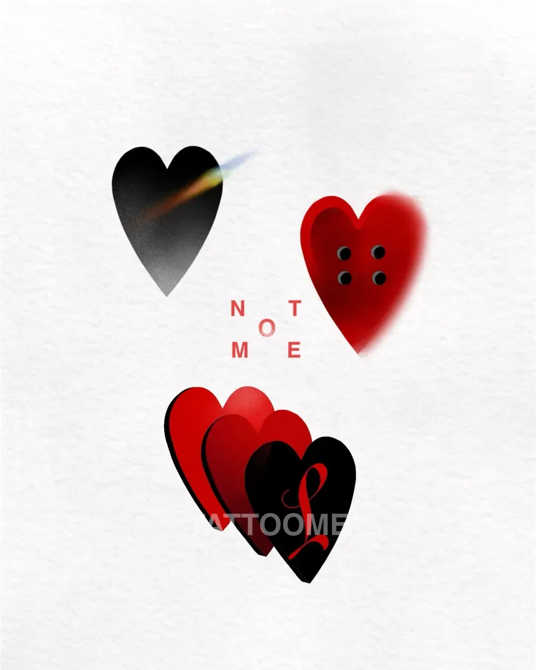 미니타투 도안 하트 - not.me_ttt