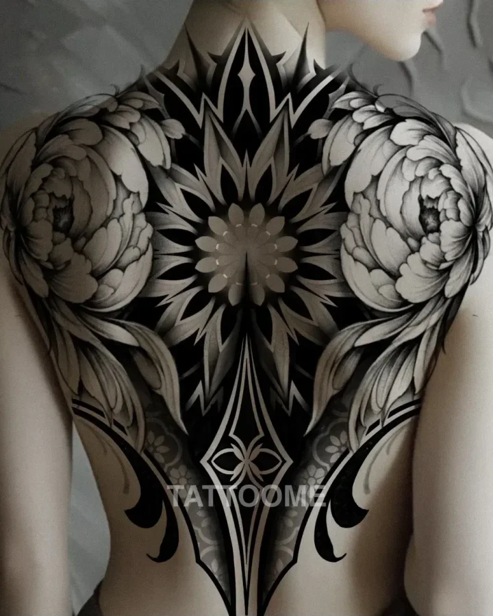 폴리네시안 도안 등판 - giwon_tattoo