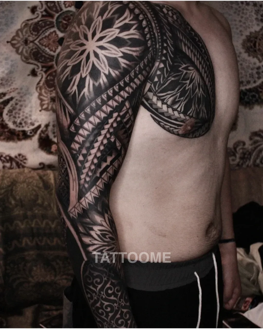 폴리네시안 긴팔 - giwon_tattoo 1