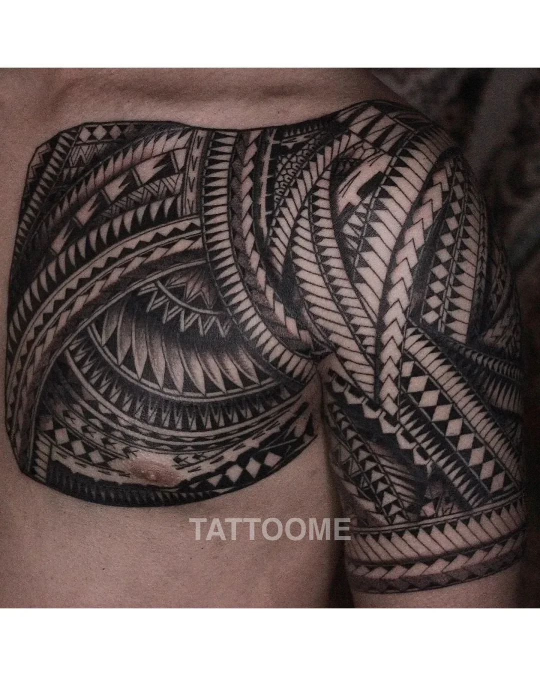 폴리네시안 반팔 - giwon_tattoo 4