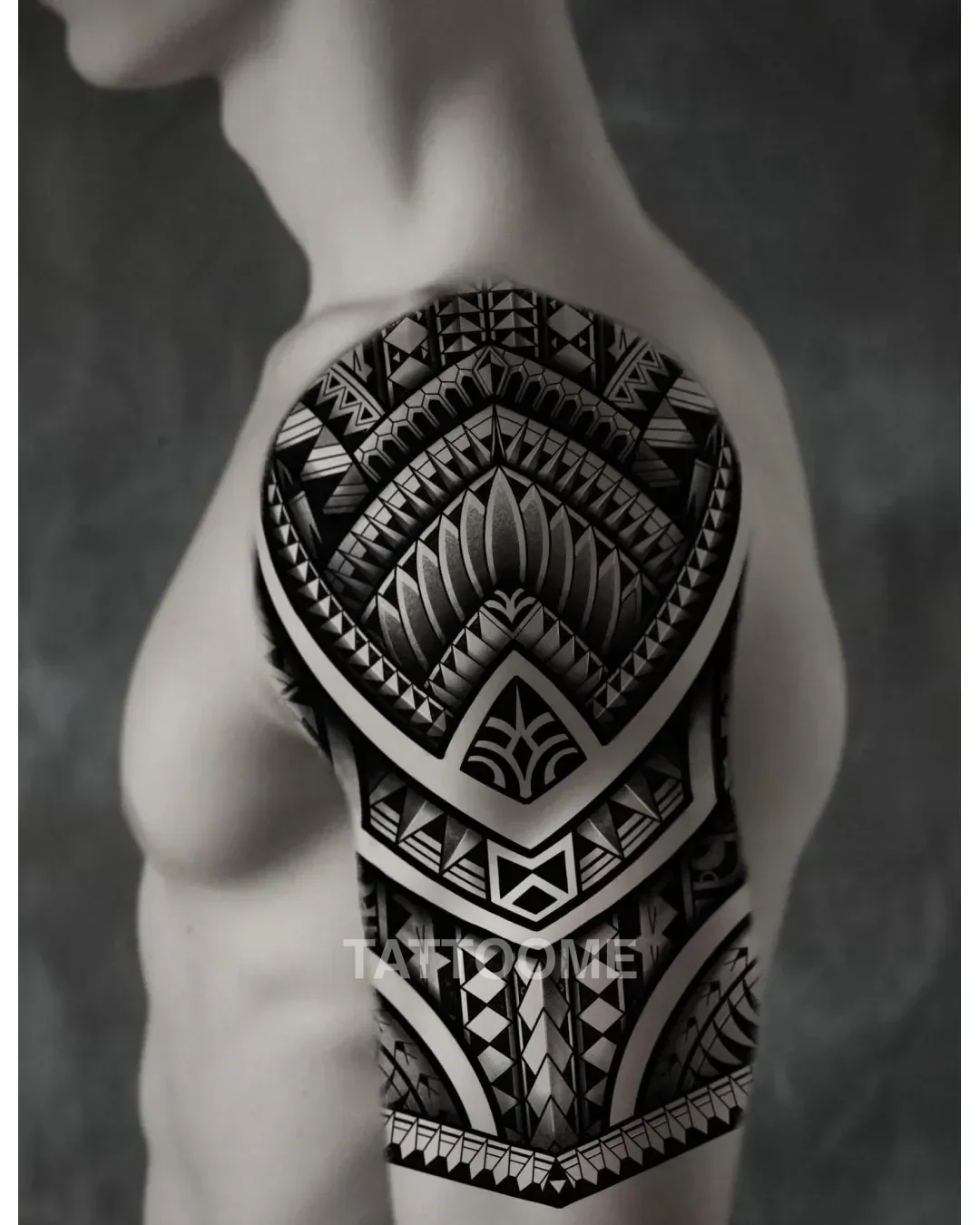 폴리네시안 도안 팔 - giwon_tattoo